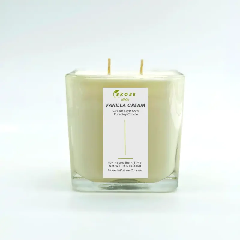 2 wick soy candle